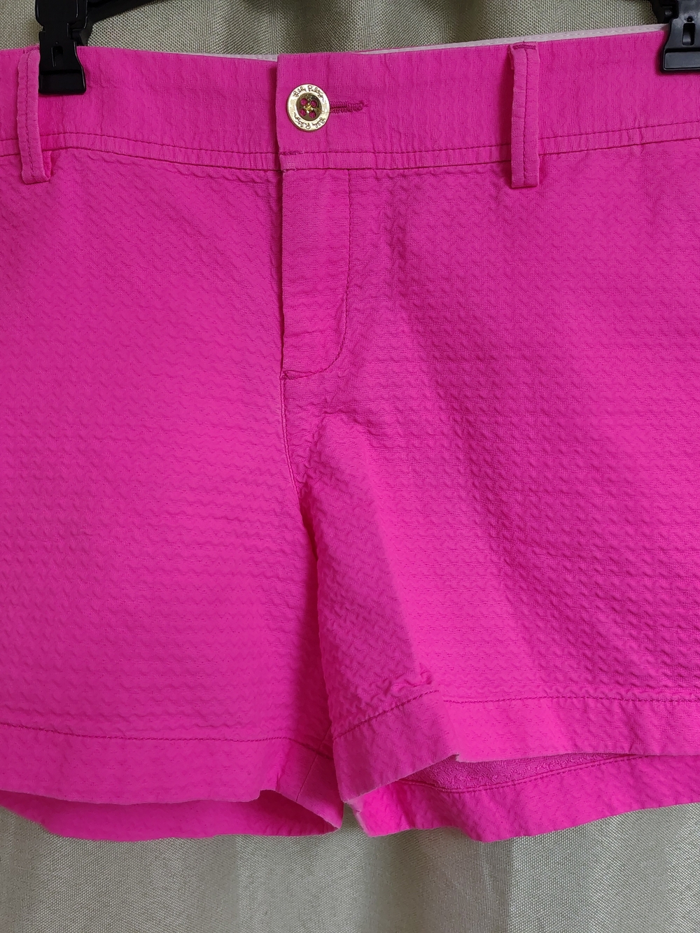 Lilly Pulitzer Hot Pink Textured Callahan Shorts